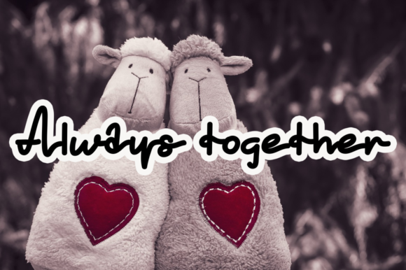 Cute Valentine Font Poster 4