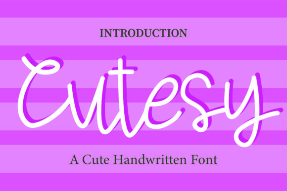 Cutesy Font Poster 1