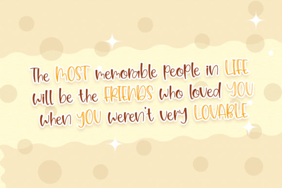 Cutie Brown Font Poster 3