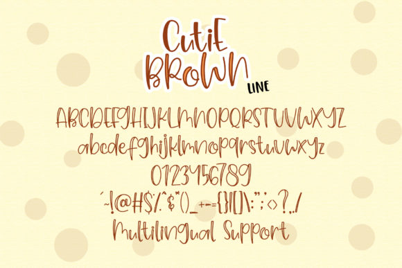 Cutie Brown Font Poster 7