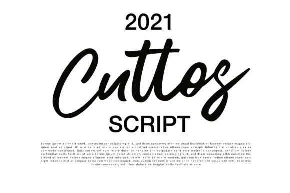 Cuttos Font Poster 2