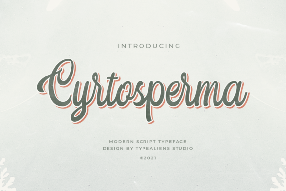 Cyrtosperma Font Poster 1