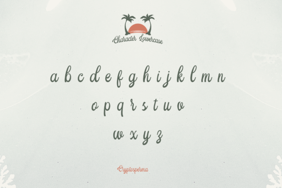 Cyrtosperma Font Poster 8