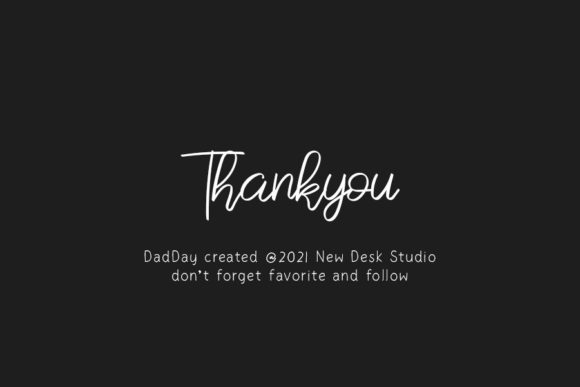 Dad Day Font Poster 5
