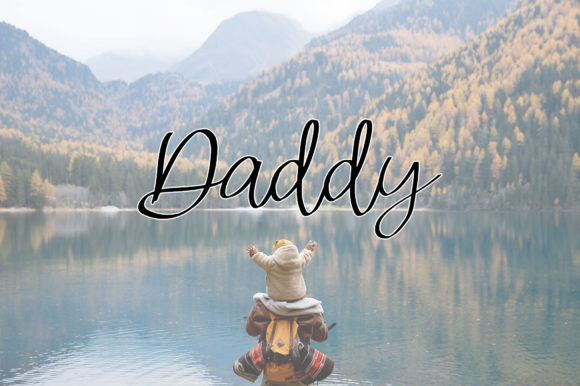 Daddy Font Poster 1