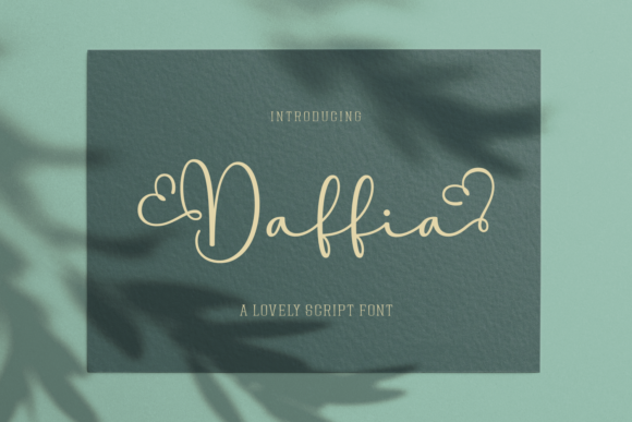 Daffia Font Poster 1
