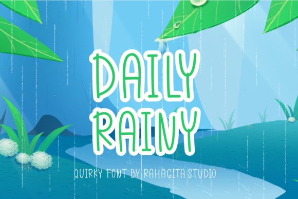 Daily Rainy Font Poster 1