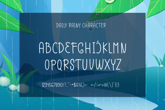 Daily Rainy Font Poster 2