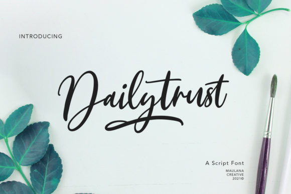 Dailytrust Script Font Poster 1