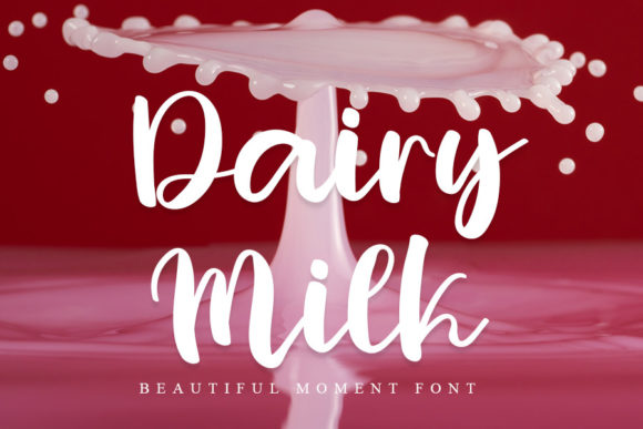 Dairy Milk Font Poster 1