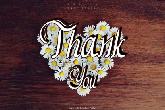 Daisy Flowers Font Poster 5