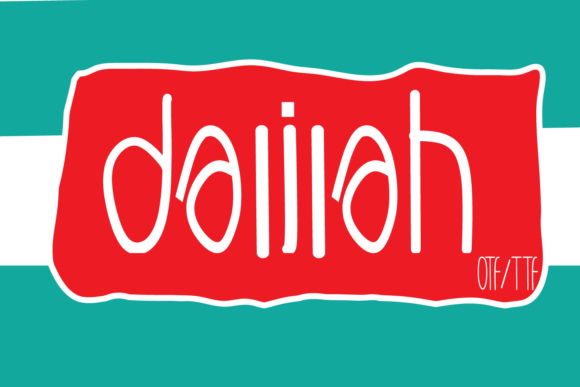 Dalilah Font Poster 1