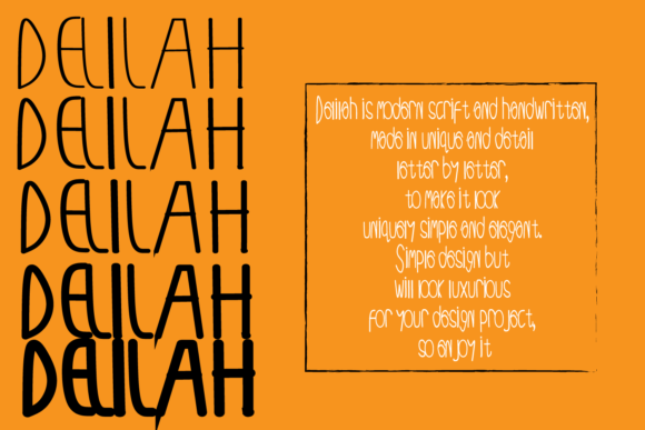 Dalilah Font Poster 3