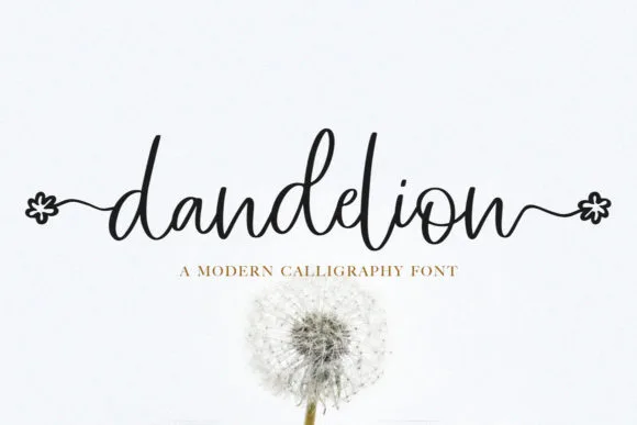 Dandelion Font Dandelion Font Poster 1