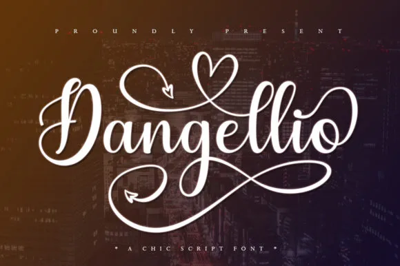 Dangellio Font Dangellio Font Poster 1