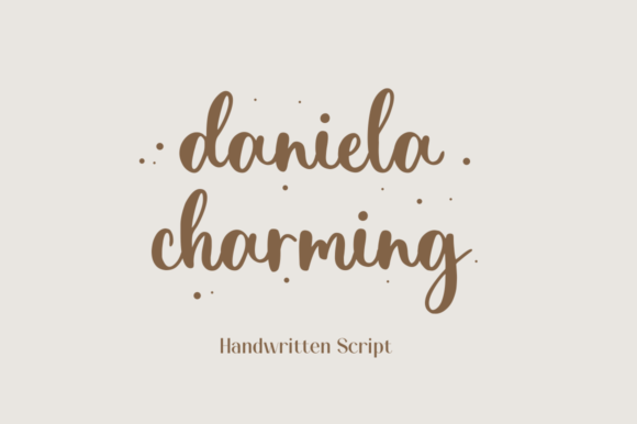 Daniela Charming Font Poster 1