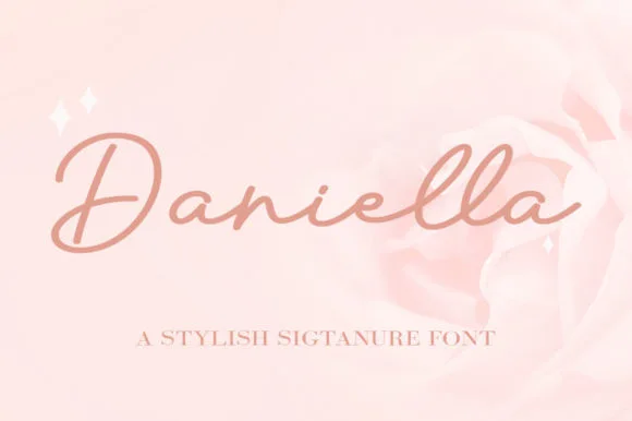 Daniella Font Daniella Font Poster 1