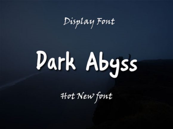 Dark Abyss Font Poster 1