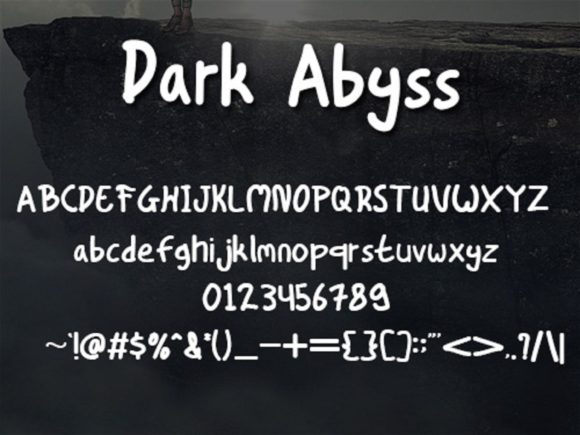 Dark Abyss Font Poster 5