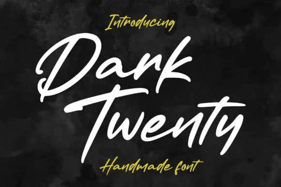 Dark Twenty Font Dark Twenty Font Poster 1