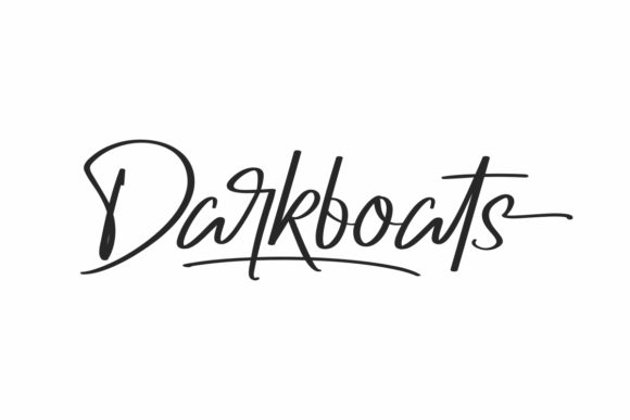 Darkboats Font Poster 1
