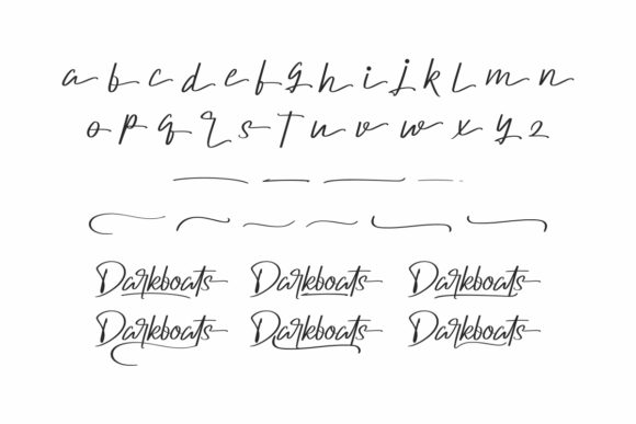 Darkboats Font Poster 7