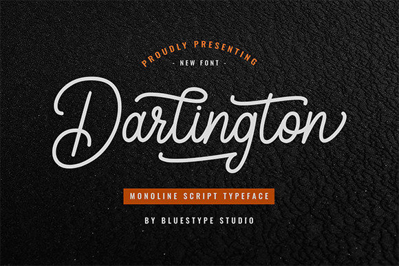 Darlington Font Poster 1