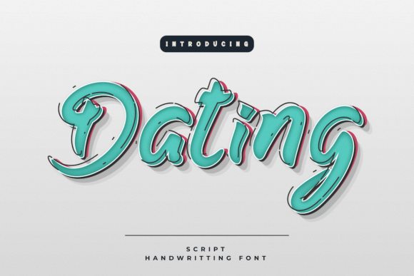 Dating Font Poster 1