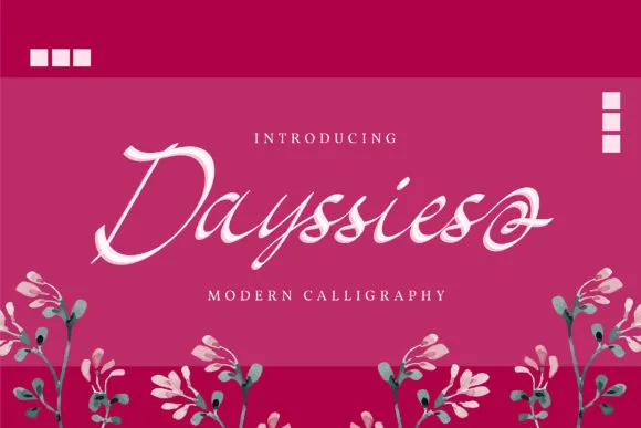 Dayssies Font Dayssies Font Poster 1