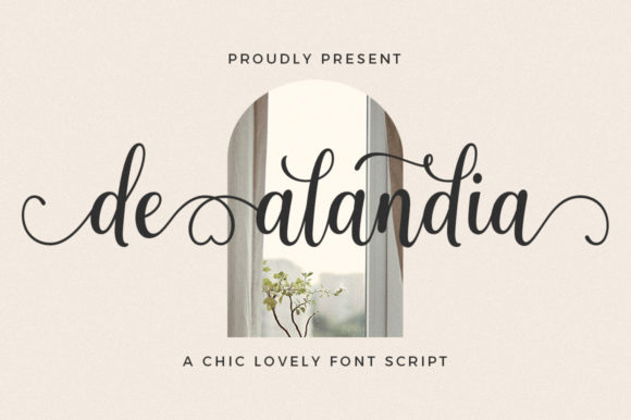 De Alandia Font Poster 1