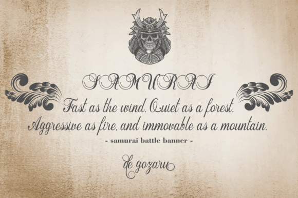 De Gozaru Font Poster 5
