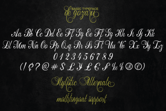 De Gozaru Font Poster 6
