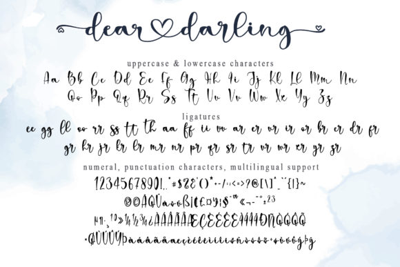 Dear Darling Font Poster 9