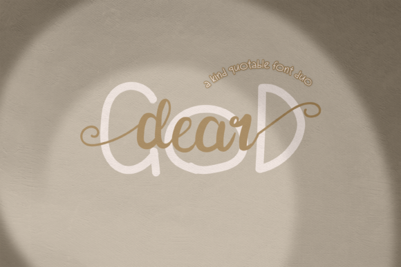 Dear God Duo Font Poster 1