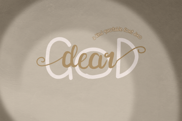 Dear God Duo Font Dear God Duo Font Poster 1