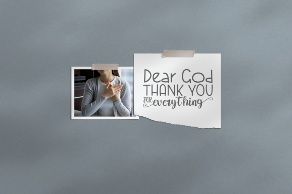 Dear God Duo Font Poster 3