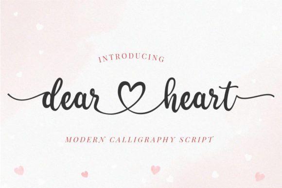 Dear Heart Font Poster 1