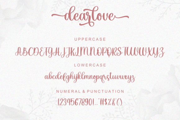 Dearlove Font Poster 8