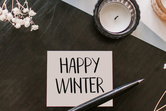 December Farmhouse Font Poster 2