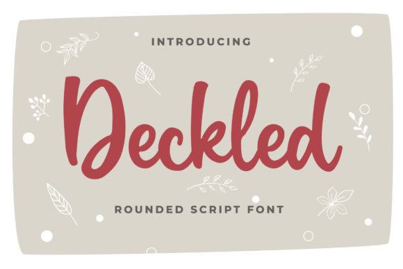 Deckled Font Poster 1