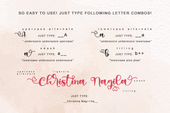 Declaration of Love Font Poster 5