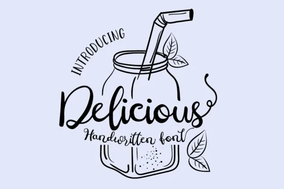 Delicious Font Delicious Font Poster 1