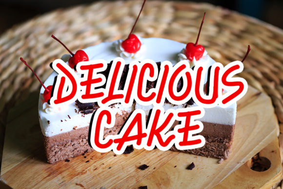 Delicious Cake Font Poster 1