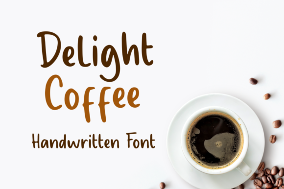 Delight Coffee Font Poster 1