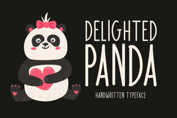 Delighted Panda Font Poster 1