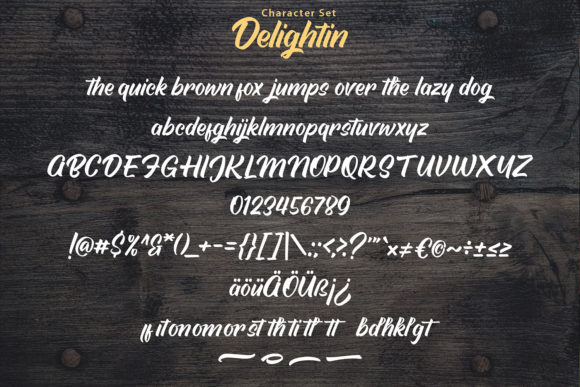Delightin Font Poster 6