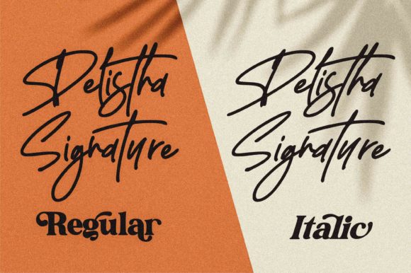 Delistha Signature Font Poster 2