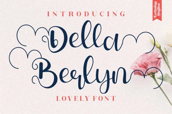 Della Berlyn Font Poster 1