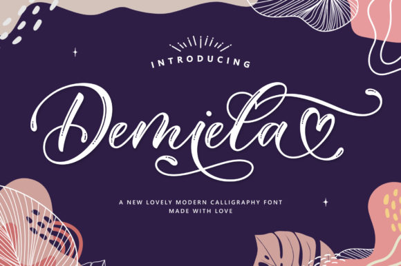 Demiela Script Font Poster 1