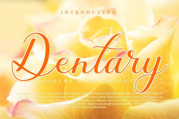 Dentary Font Poster 1